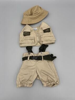 BUILD A BEAR BAB Clothing Fly Fishing Hunting Adventure Outdoors Outfit & Hat